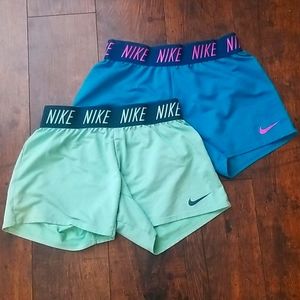 2 for 1 Girls Nike Running Shorts